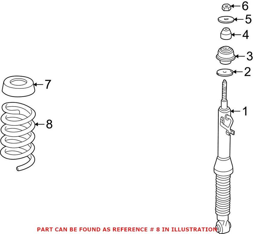 Mercedes Coil Spring - Rear 2023242504